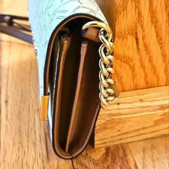 Calvin Klein Monogram Logo Convertible Clutch Crossbody Purse - Picture 5 of 11